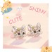 Wilacia Cute Cat Stud Earrings for Girls Hypoallergenic Cat Cubic Zirconia Earrings for Women Teens Girls Cat Lovers WB003-cat